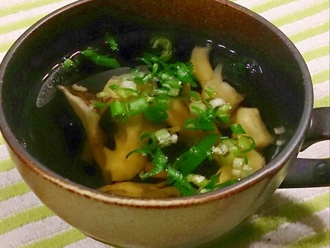 白だしで簡単♪舞茸のお吸い物